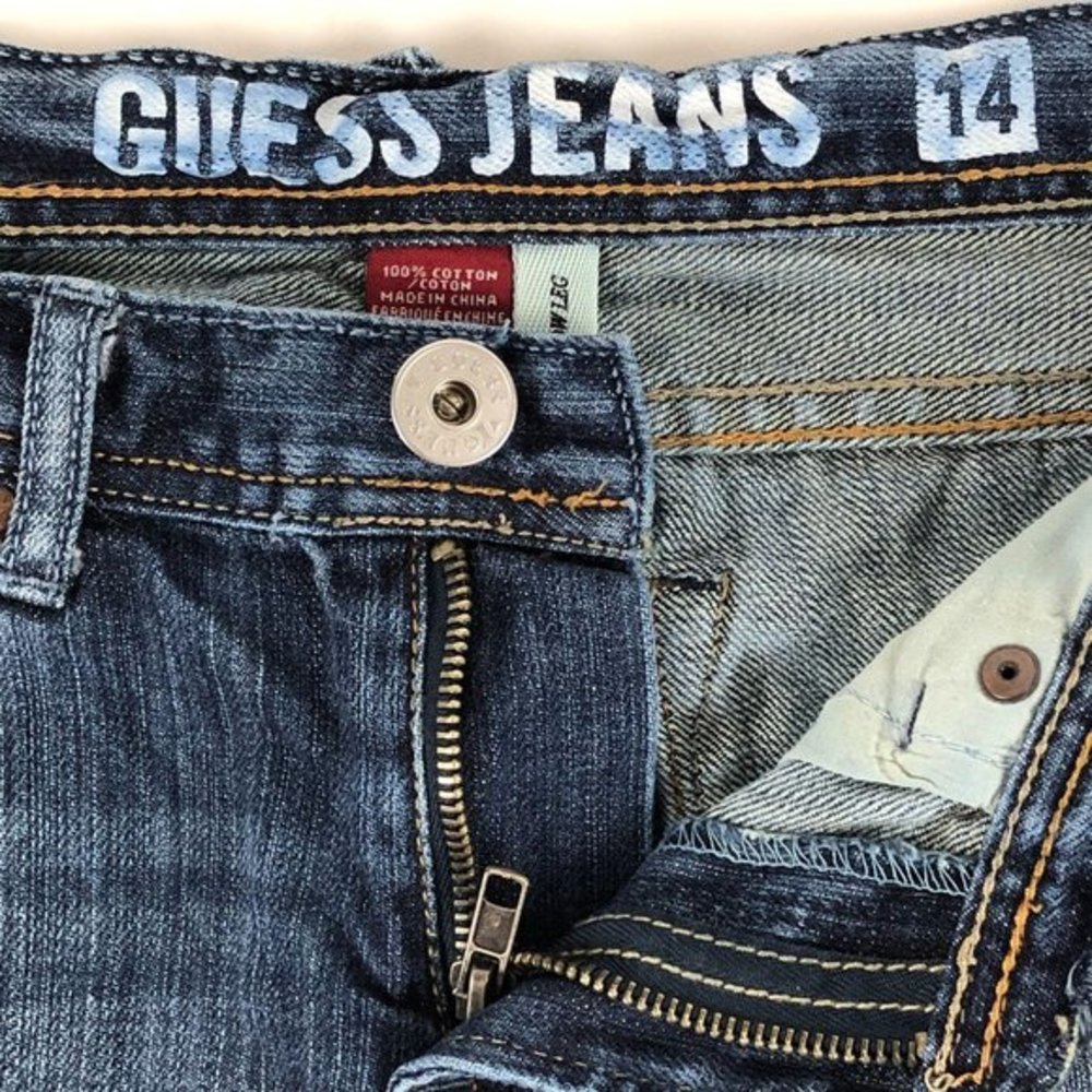 Guess Brit Rocker Boys Narrow Leg jean size 14 - Picture 7 of 10